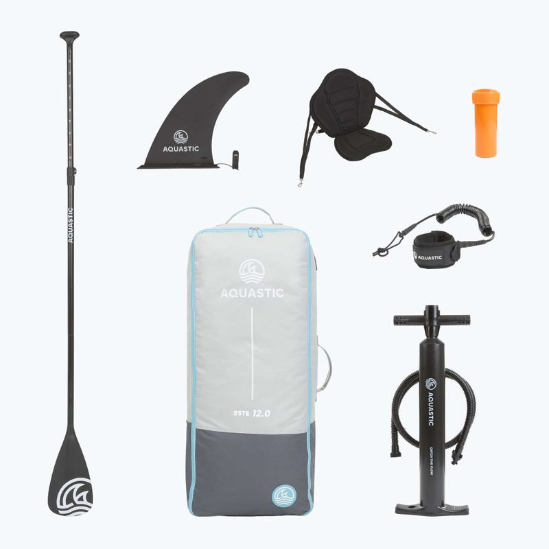 Szett deszka SUP felfújható AQUASTIC Touring 11'6" kék 20
