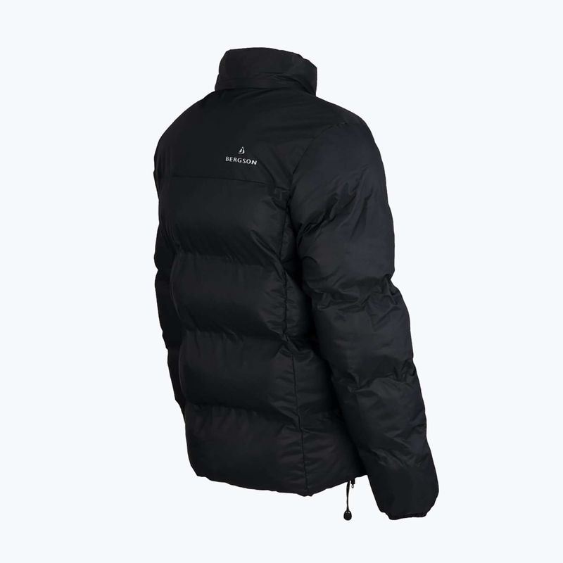 Férfi hőszigetelt kabát BERGSON Snowy Wolf Micro-Therm fekete 2