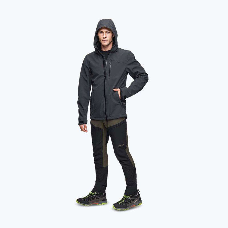 Férfi softshell dzseki Alpinus Roignais black/graphite 2