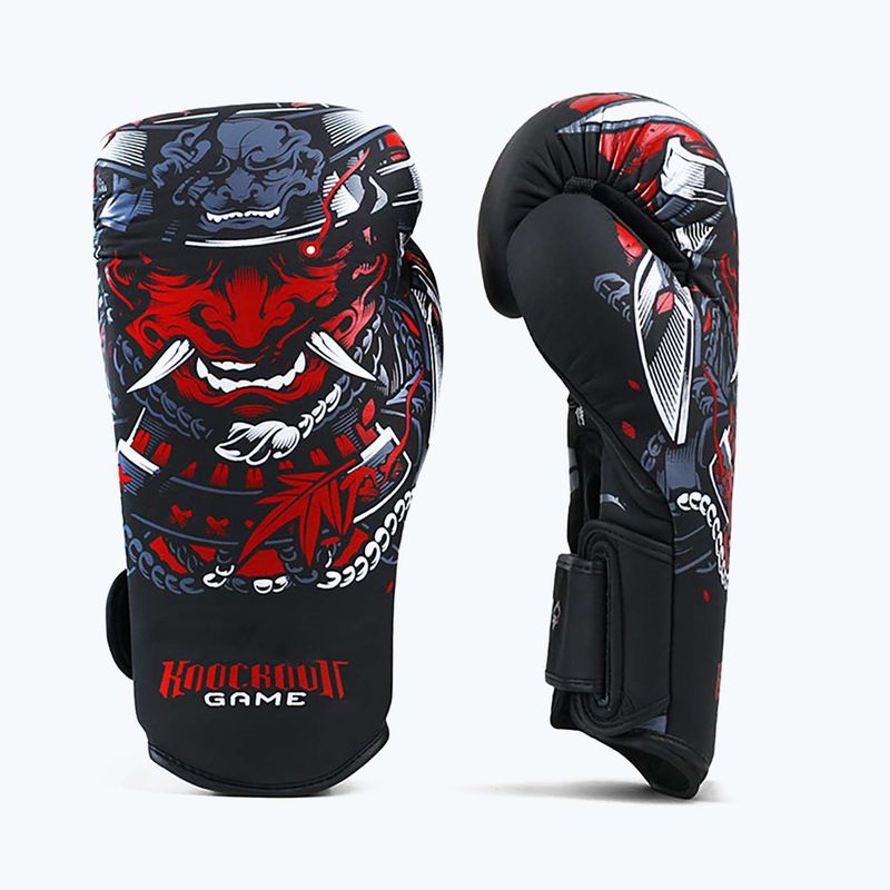 Boxkesztyű Ground Game Samurai  fekete 21BOXGLOSAM10 2