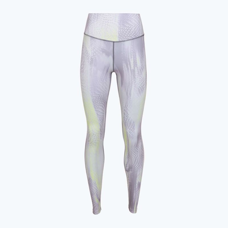 Női edző leggings 4F Solar Punk FNK F454 light yellow allover 7