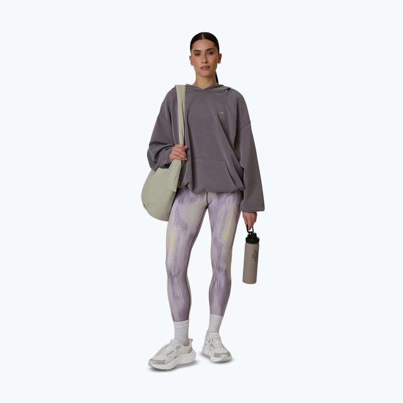 Női edző leggings 4F Solar Punk FNK F454 light yellow allover 5