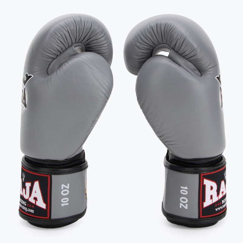 RAJA BOXING Single Standard valódi bőr szürke bokszkesztyű 4