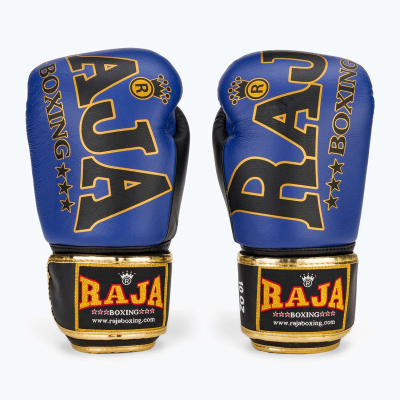RAJA BOXING Origin Standard valódi bőr kék boxkesztyű 2