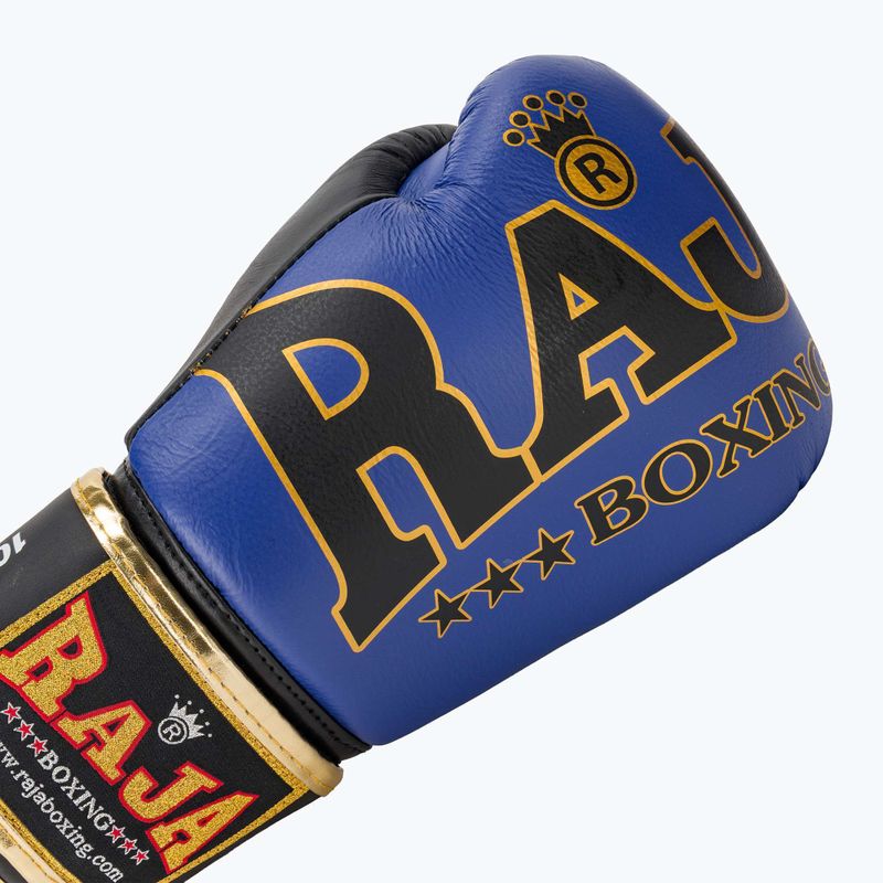 RAJA BOXING Origin Standard valódi bőr kék boxkesztyű 5