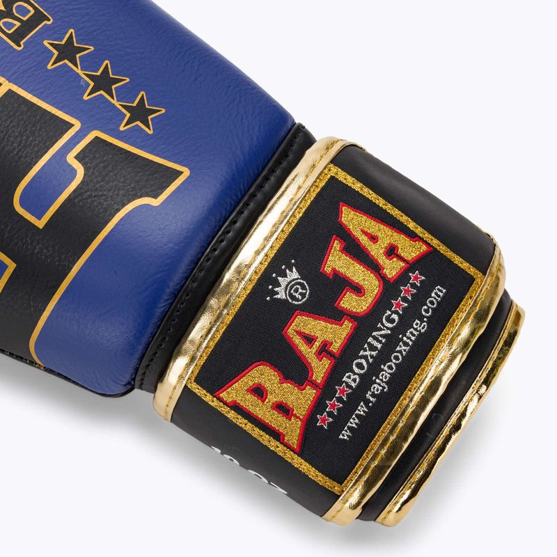 RAJA BOXING Origin Standard valódi bőr kék boxkesztyű 6