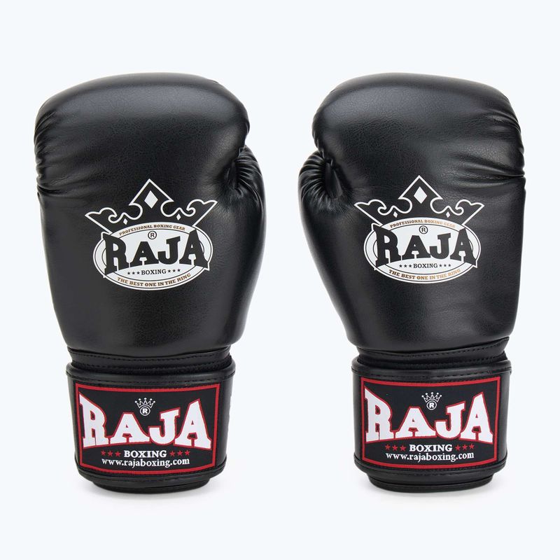 RAJA BOXING Single Semi bőr bokszkesztyű fekete 3