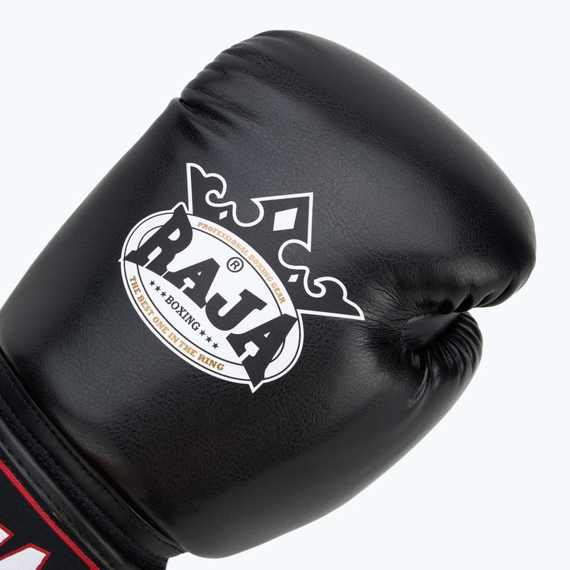 RAJA BOXING Single Semi bőr bokszkesztyű fekete 5