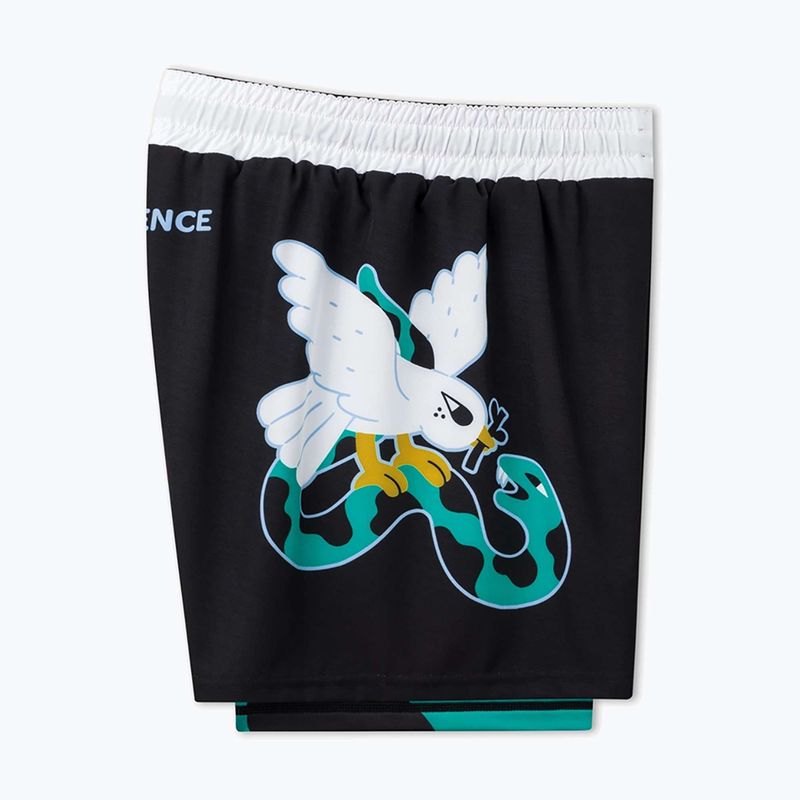Férfi edzőshort MANTO Dove fekete 3