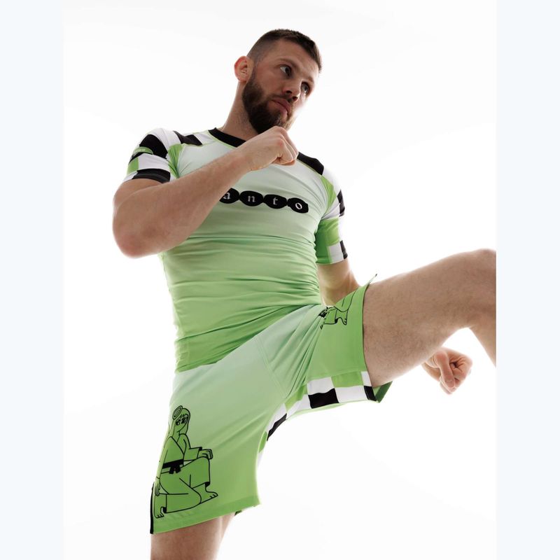 Férfi edzőshort MANTO Two Sides zöld 9