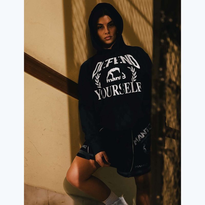 Férfi pulóver MANTO Defend Hoody fekete 4