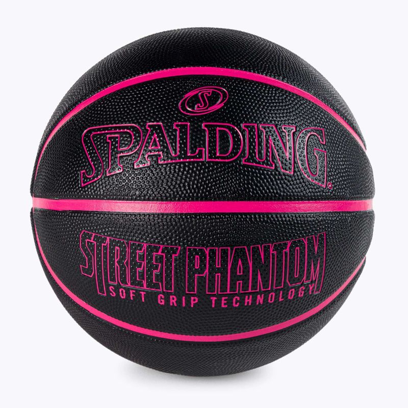 Spalding Phantom kosárlabda fekete és rózsaszín 84385Z 2