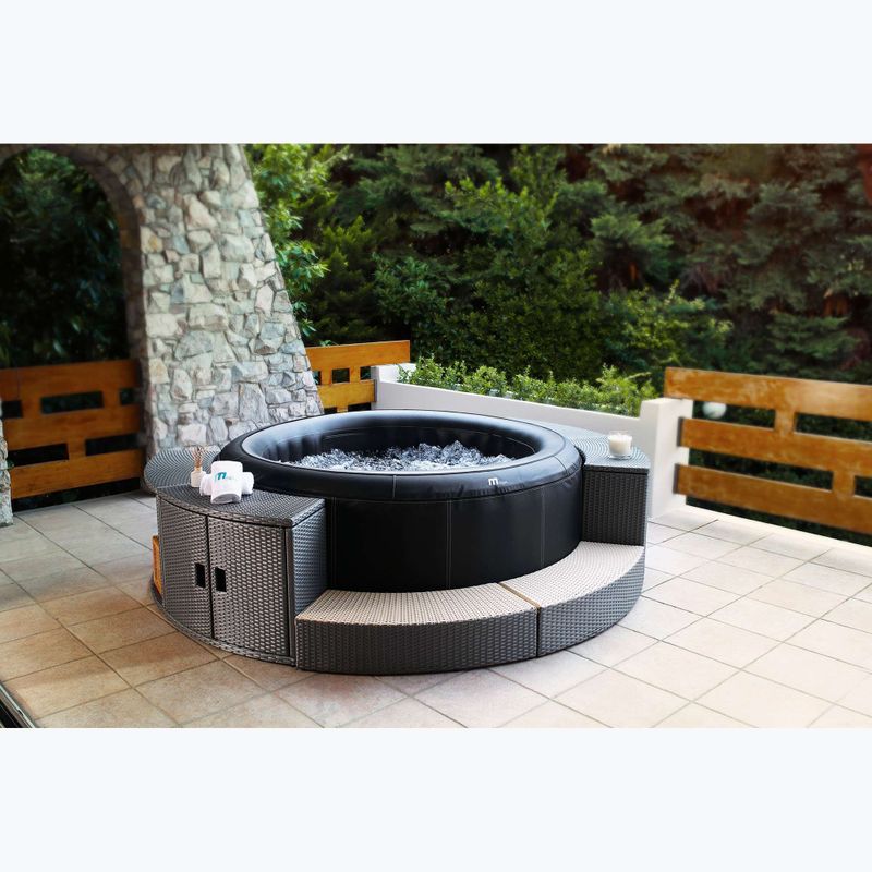 Medence hidromasszázsal 6 személyes MSpa Premium Super Camaro fekete 19