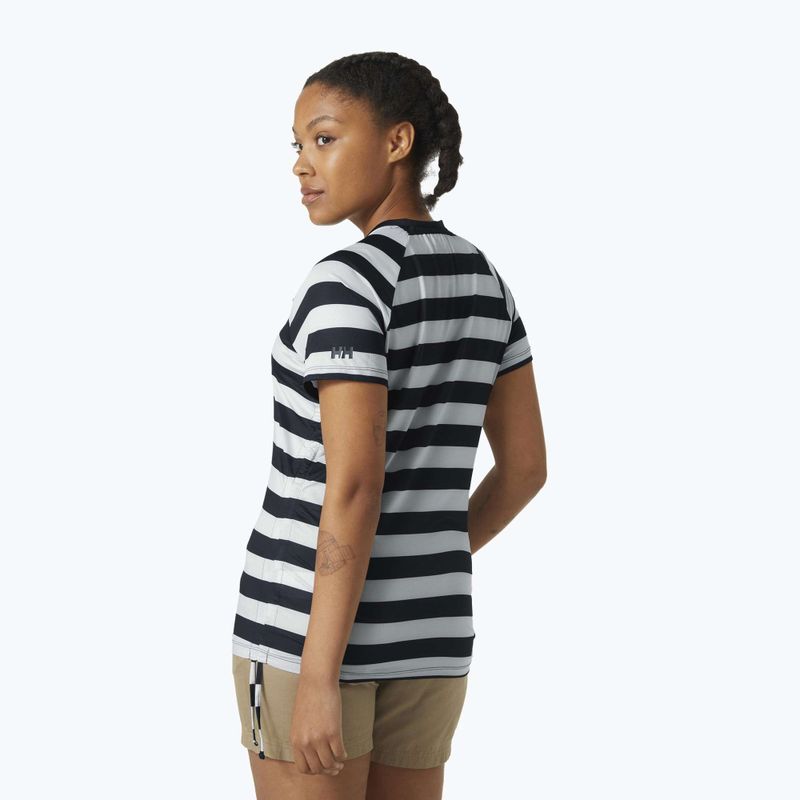 Női póló Helly Hansen Siren 1/2 Zip navy stripe 2