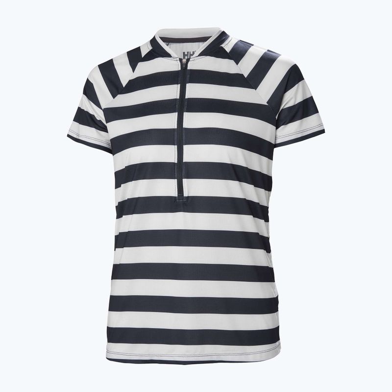 Női póló Helly Hansen Siren 1/2 Zip navy stripe 5