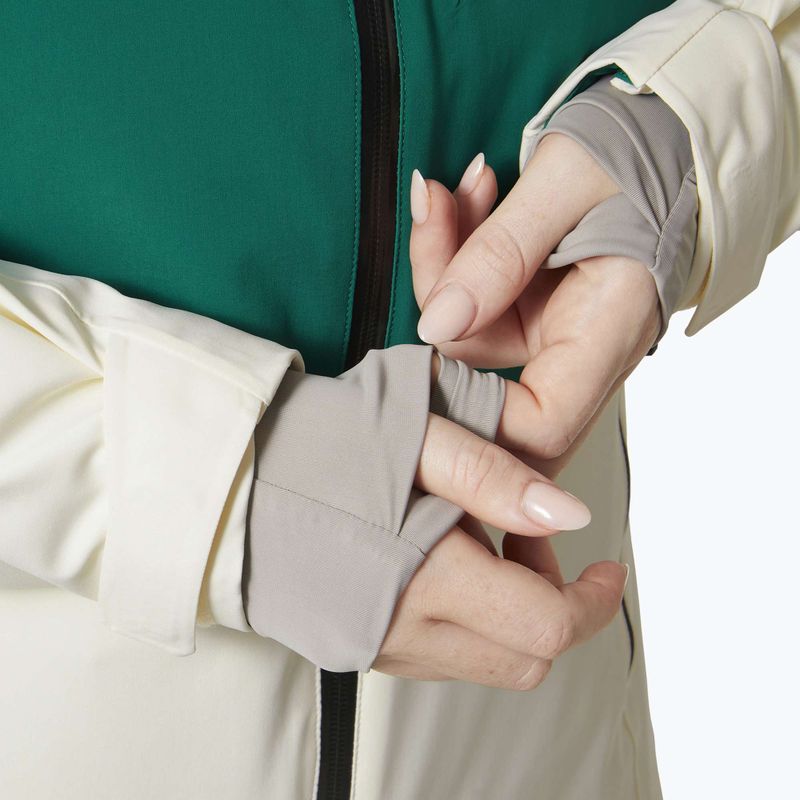 Női sí dzseki Helly Hansen Alphelia smaragd hó 8