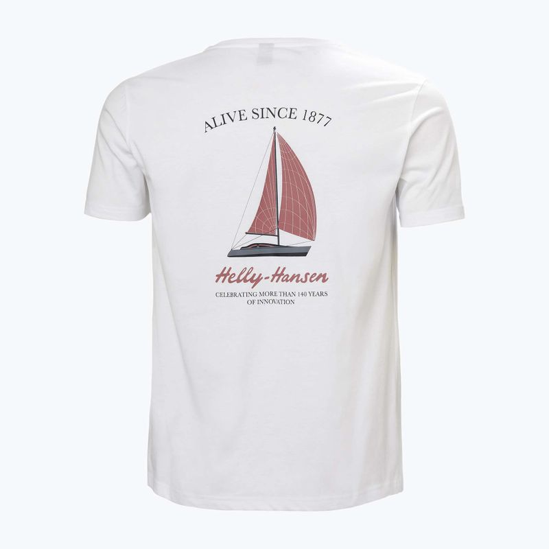 Férfi Helly Hansen Shoreline 3.0 póló fehér 2