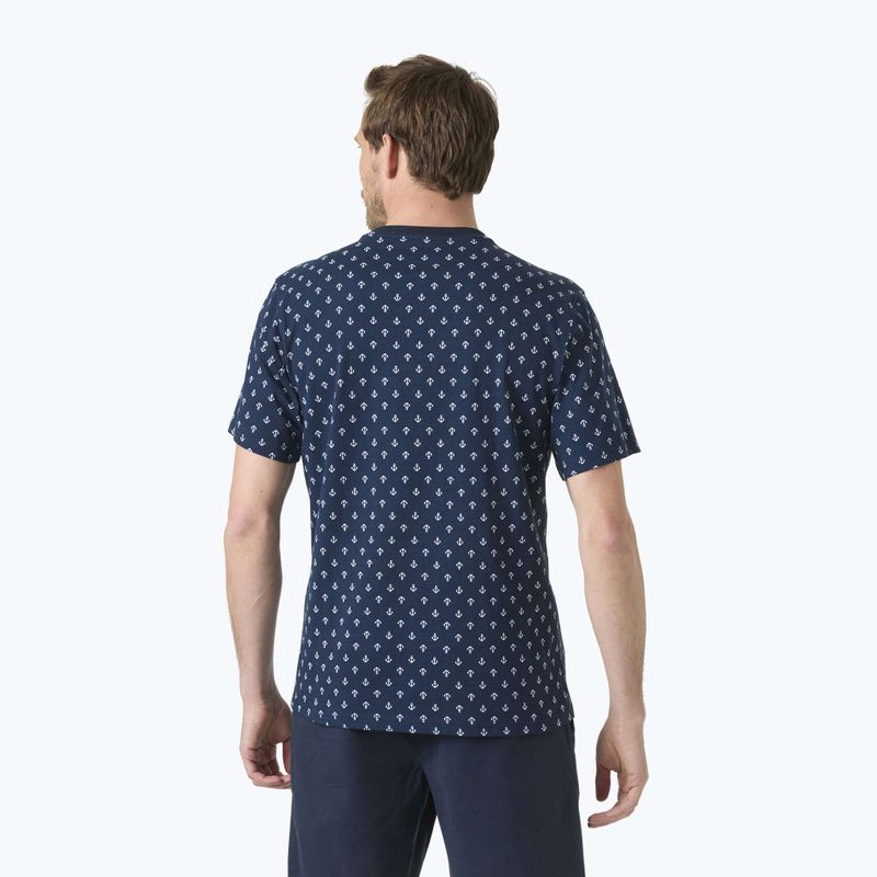 Férfi póló Helly Hansen Hudson navy aop 2