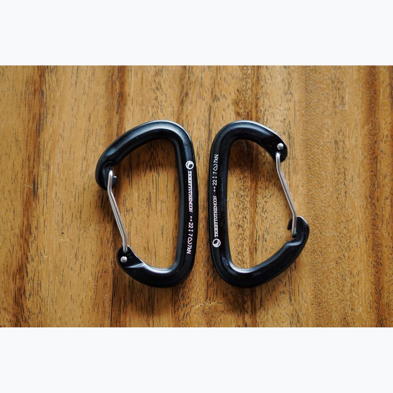 Ticket To The Moon karabiner AL-7075 2 db fekete TMBINER22 4
