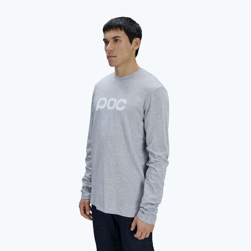 Hosszú ujjú póló POC Tee grey/melange 3