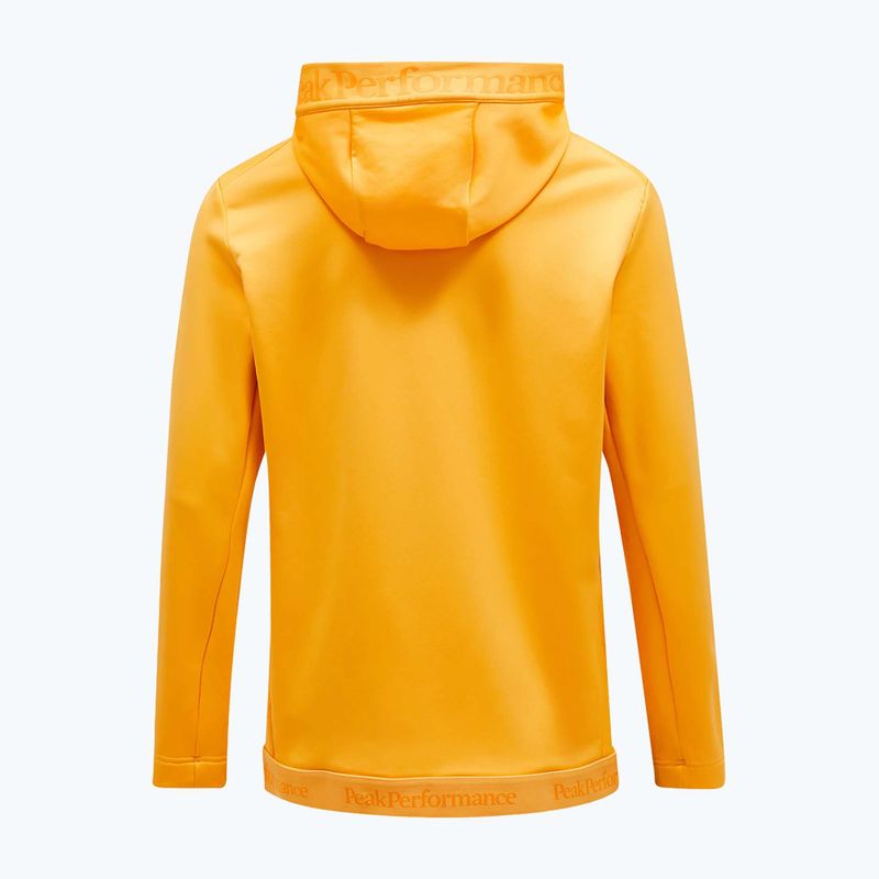 Férfi Peak Performance Rider Tech Zip kapucni égő narancssárga 5