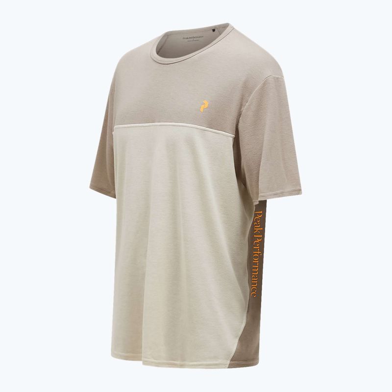 Férfi Peak Performance Trail Wool Blend póló avid beige/sand köd 3