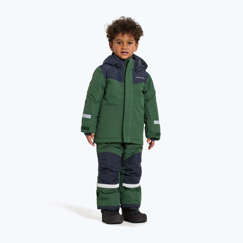 Gyermek sífelszerelés szett Didriksons Skare pine green 6