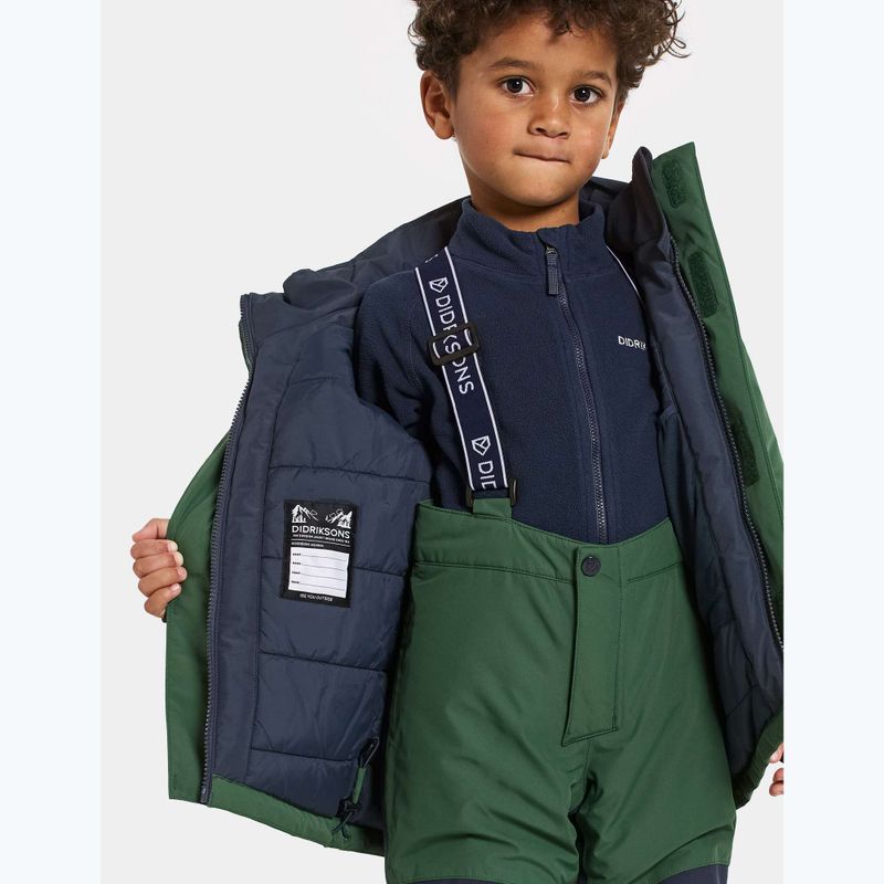 Gyermek sífelszerelés szett Didriksons Skare pine green 12