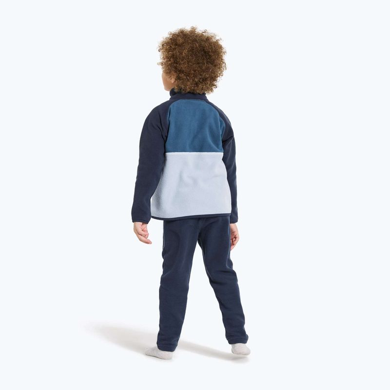 Didriksons Monte Half Button gyermek fleece pulóver felhő kék 3