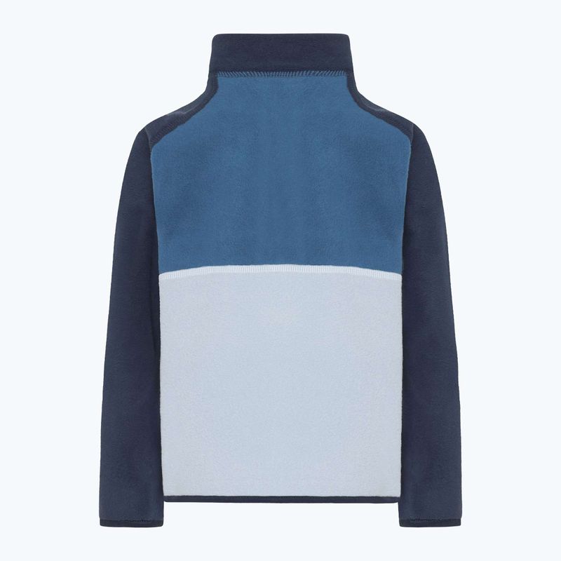 Didriksons Monte Half Button gyermek fleece pulóver felhő kék 8