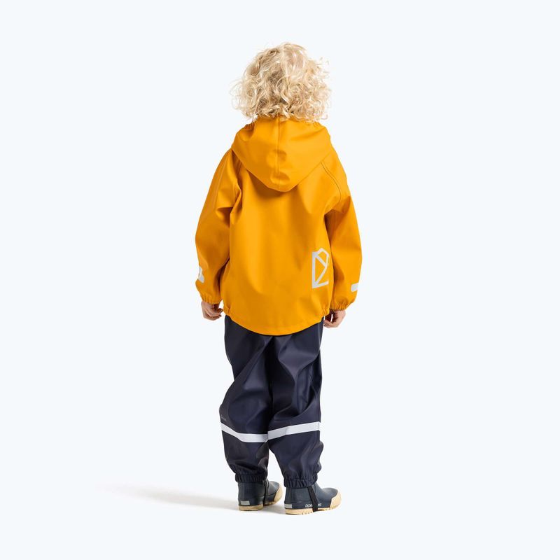 Gyerek esőkabát Didriksons Slaskeman oat yellow 3