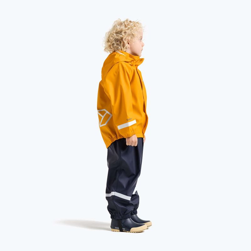 Gyerek esőkabát Didriksons Slaskeman oat yellow 4