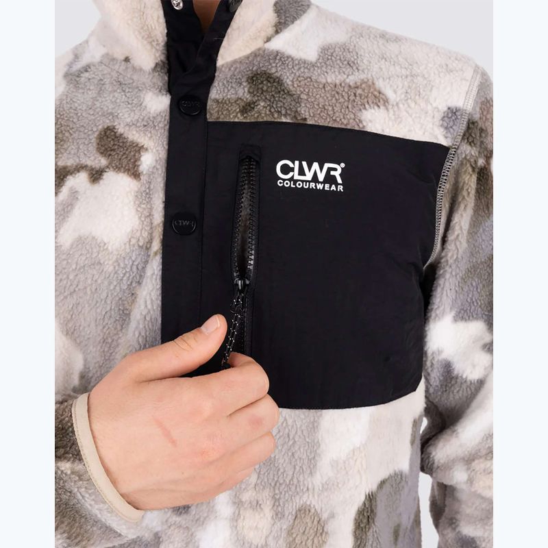 Férfi pulóver Colourwear Snap Pile water camo 8