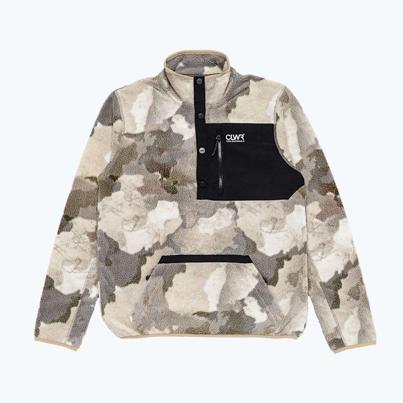 Férfi pulóver Colourwear Snap Pile water camo 9