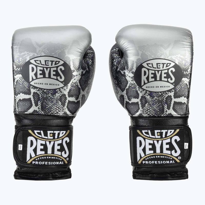 Boxkesztyű Cleto Reyes Velcro Sparring silver/black 2