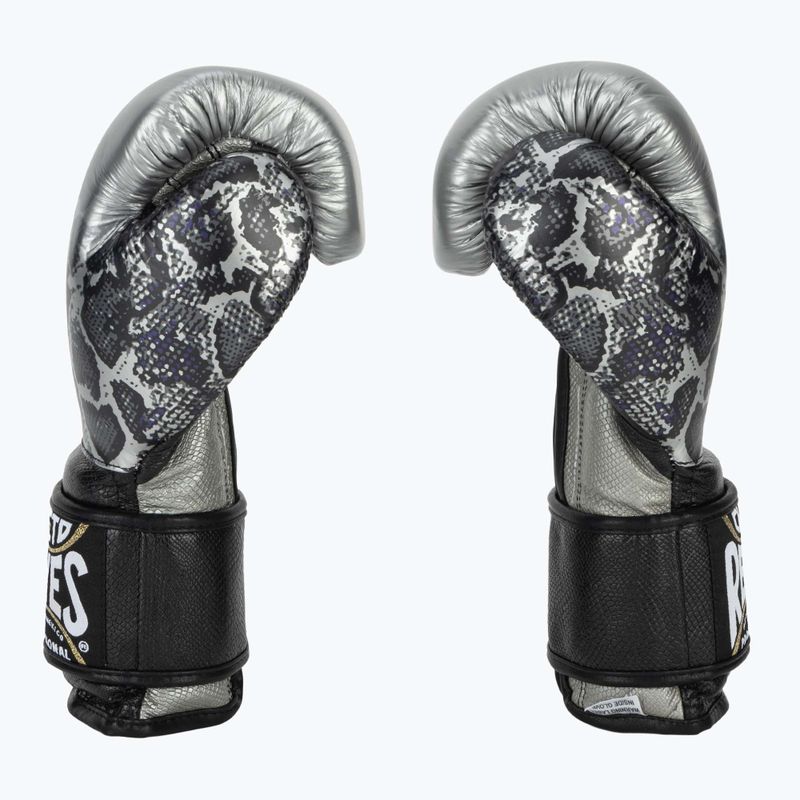 Boxkesztyű Cleto Reyes Velcro Sparring silver/black 4