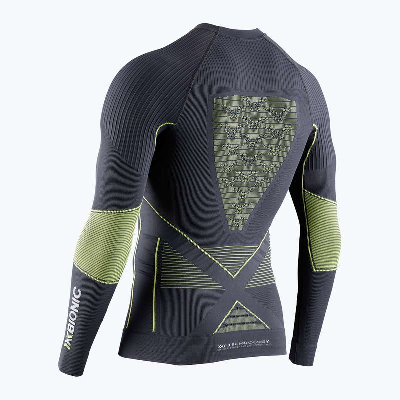 Férfi termoaktív pulóver X-Bionic Energy Accumulator 4.0 charcoal/yellow 2