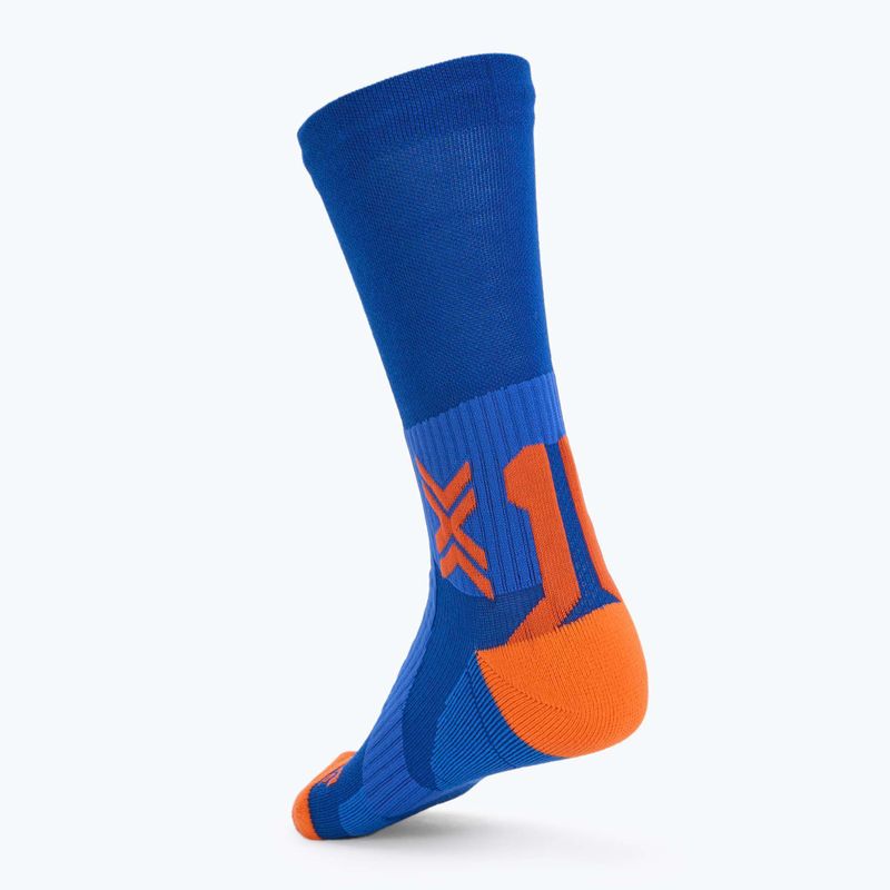Zokni X-Socks Run Perform Warm Crew twyce blue/orange 2