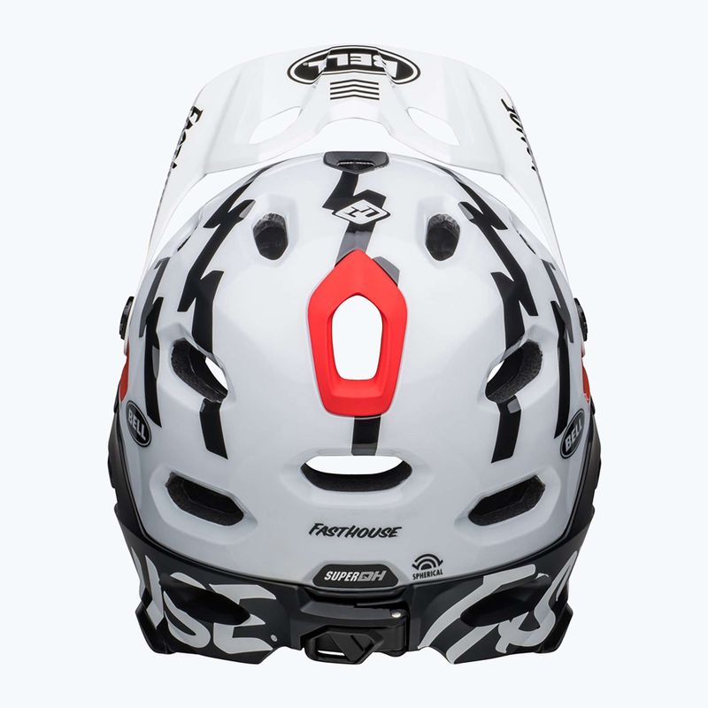 Bell kerékpáros sisak FF Super DH MIPS Spherical fasthouse matt fényes fekete/fehér 4