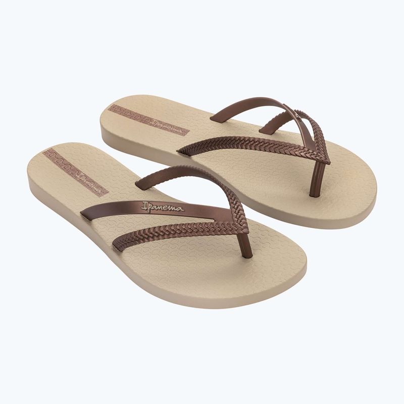 Ipanema Bossa bézs/réz női flip flopok 8