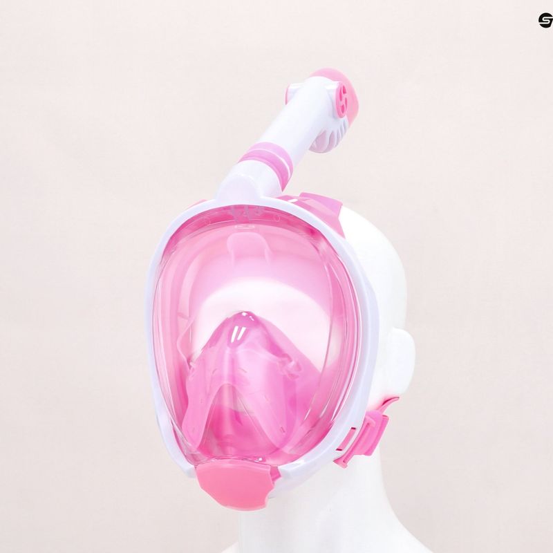 AQUASTIC rózsaszín gyermek teljes arcú snorkeling maszk SMK-01R 12