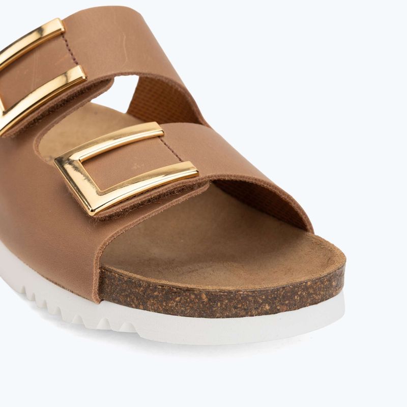 Női papucs Scholl Montery 2 Straps Ad Med cognac 7