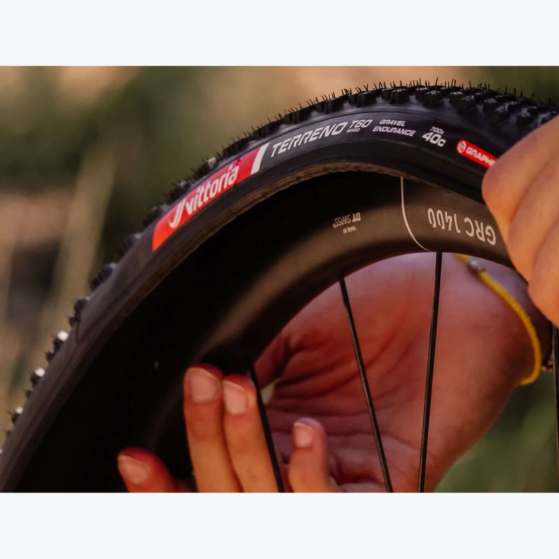 Kerékpár gumiabroncs Vittoria Terreno T60 G2.0 TLR Gravel Endurance black/brown 8