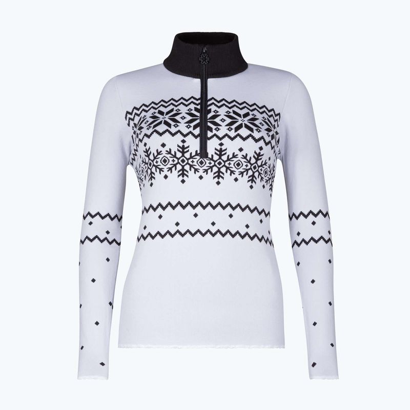 Női thermo pulóver Newland Groenlandia Half Zip white/black 5
