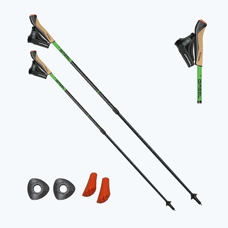 Nordic walking botok GABEL Carbon XT 2S 80 F.L. black/lime 8