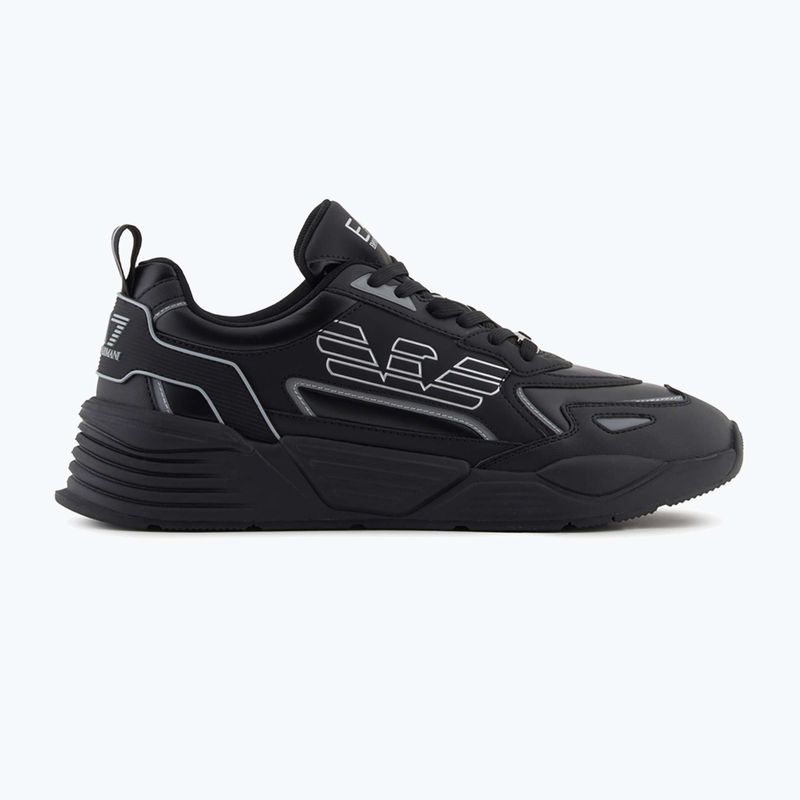 EA7 Emporio Armani Ace Runner Special tripla fekete/ezüst cipő 8