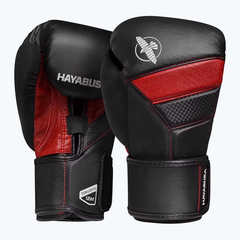 Hayabusa T3 fekete/piros bokszkesztyű 2