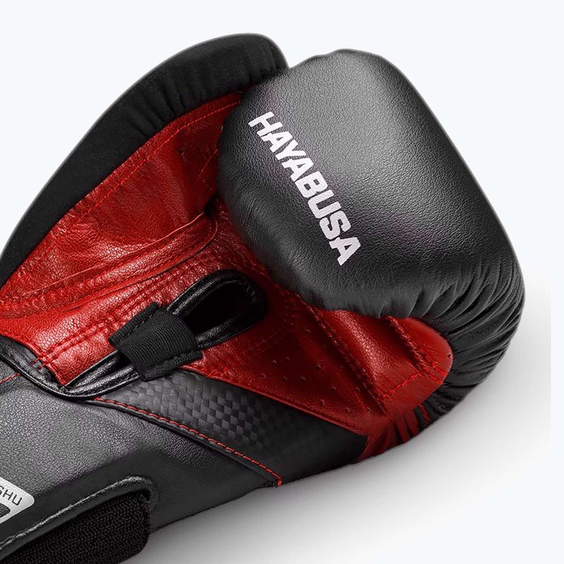 Hayabusa T3 fekete/piros bokszkesztyű 7