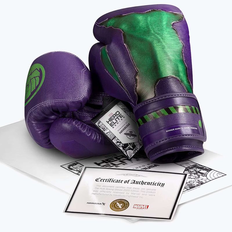 Hayabusa boxkesztyű Marvel's Hulk lila/zöld 11