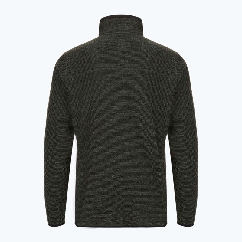 Férfi polár pulóver CMP 35H3907 Melange Knitted forest melange/black/ferrari red 2
